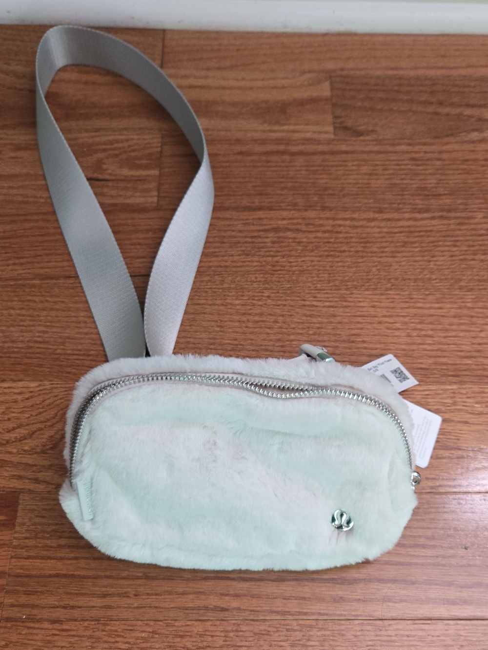 lululemon athletica Mint Faux-Fur Crossbody with Silver Hardware